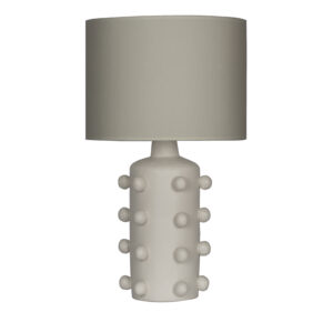 Valencia Seramik Taş Renk Abajur - Taş Renk Başlık