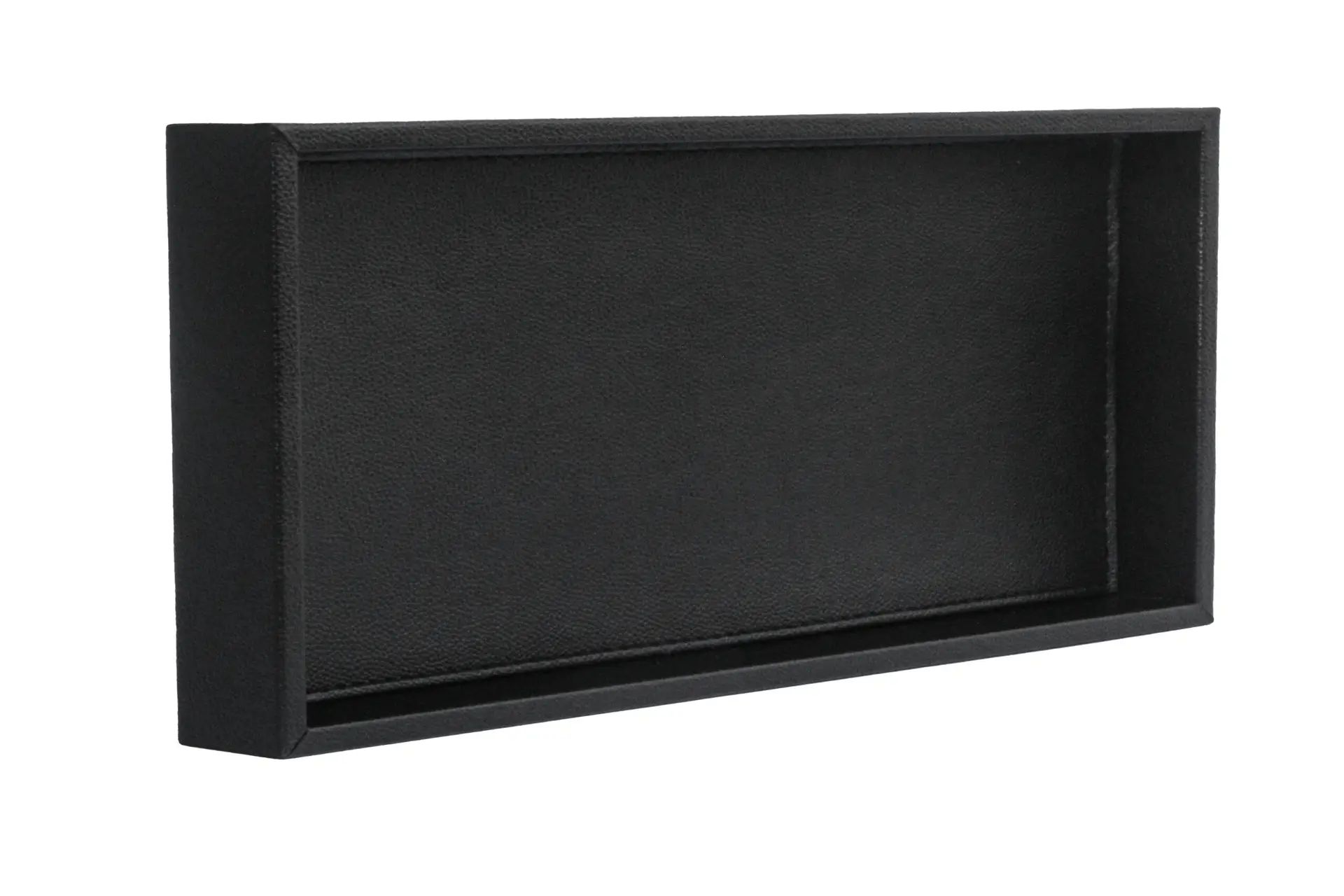 Büyük Boy Siyah Renk Suni Deri Tepsi