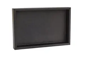 Küçük Boy Siyah Renk Suni Deri Tepsi