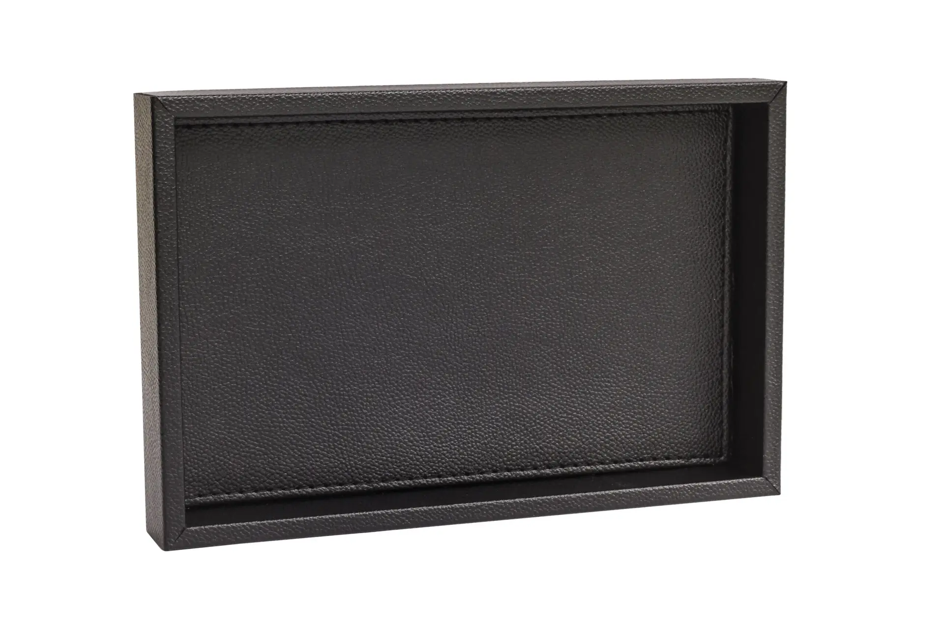 Küçük Boy Siyah Renk Suni Deri Tepsi