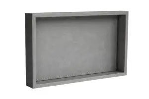 Küçük Boy Açık Gri Renk Suni Deri Tepsi