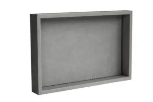 Orta Boy Açık Gri Renk Suni Deri Tepsi