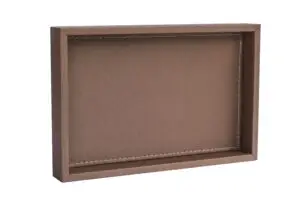 Orta Boy Kahverengi Renk Suni Deri Tepsi